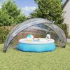 vidaXL Pool-Dome Transparent 592 x 590 x 275 cm PVC