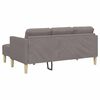 vidaXL Sofa Set 2 pcs Taupe 173 x 131 x 67 cm Stoff