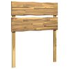 vidaXL Kopfteil mit Live Edge ROSTOCK Wei&szlig; 90 cm Massivholz Akazie