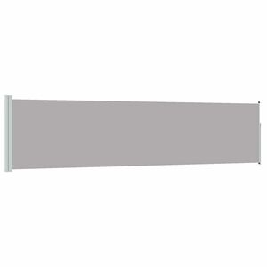 vidaXL Ausziehbare Seitenmarkise 117&times;514 cm Grau