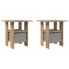 vidaXL Nachttisch 2 pcs Artisan-Eiche 41 x 40 x 45 cm Holzwerkstoff