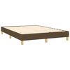 vidaXL Boxspringbett mit Matratze & LED Dunkelbraun 140x190 cm Stoff