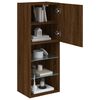 vidaXL TV-Schrank mit LED-Leuchten Braun Eichen-Optik 40,5x30x102 cm