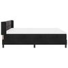 vidaXL Boxspringbett mit Matratze Schwarz 200 x 180 cm Samt