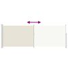 vidaXL Ausziehbare Seitenmarkise 160x500 cm Creme