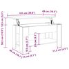 vidaXL Couchtisch Altholz-Optik 101x49x52 cm Holzwerkstoff