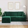vidaXL Sofa Dunkelgr&uuml;n 198 x 134 x 80 cm Samt