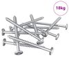 vidaXL Holzschrauben 1900 stk. Silber Stahl