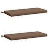 vidaXL Bankkissen SOEST 2 stk. 100 % Polyester Taupe 80 x 40 x 5 cm