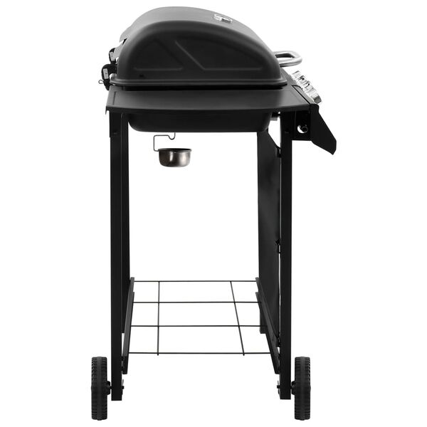 vidaXL Gasgrill mit 4 Flammen Schwarz