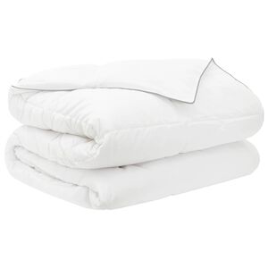vidaXL Sommerdecke 260 x 240 cm Sommer 150 gsm Bambusfaser Wei&szlig;