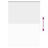 vidaXL Verdunkelungsrollo Wei&szlig; 95x130cm Stoffbreite 90,7 cm Polyester
