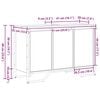 vidaXL Waschbeckenunterschrank Schwarz Eichen-Optik 91 x 35 x 60 cm