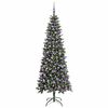 vidaXL K&uuml;nstlicher Weihnachtsbaum mit 300 LEDs mit St&auml;nder Gr&uuml;n 210 cm
