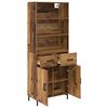 vidaXL Highboard Altholz 69,5 x 34 x 180 cm Holzwerkstoff