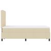 vidaXL Boxspringbett mit Matratze Creme 120 x 200 cm Stoff