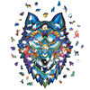 UNIDRAGON 310-tlg. Holzpuzzle Majestic Wolf King Size 30x41 cm