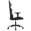 vidaXL Gaming-Stuhl mit Massagefunktion Schwarz und Taupe Stoff