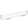 vidaXL Teleskop-Kleiderstangen 2 Stk. Silbern 58-100 cm