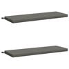 vidaXL Bankkissen SOEST 2 stk. 100 % Polyester Grau 110 x 40 x 5 cm