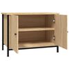 vidaXL TV-Schrank mit Türen Sonoma-Eiche 60 x 35 x 45 cm Holzwerkstoff
