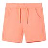 Kindershorts mit Kordelzug Neonorange 140