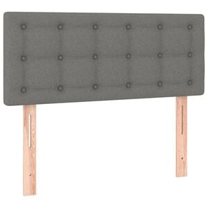 vidaXL Kopfteil Dunkelgrau 90x5x78/88 cm Stoff