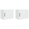 vidaXL K&uuml;chenschrank mit T&uuml;r 2 pcs Wei&szlig; 50 x 31 x 40 cm Holzwerkstoff