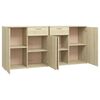 vidaXL Sideboard Sonoma-Eiche 160x36x75 cm Holzwerkstoff