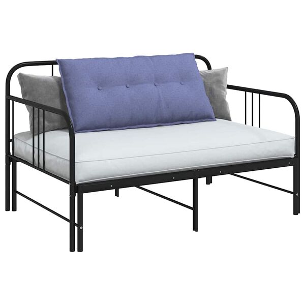 vidaXL R&uuml;ckenkissen Jeans blau 100 x 19 x 50 cm Stoff