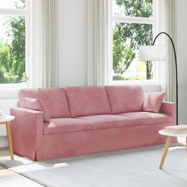 vidaXL Sofa Rosa 228 x 78 x 80 cm Samt