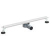 vidaXL 360&deg; Duschablauf mit slim Modell Silber 70 cm Edelstahl 304
