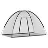 vidaXL Moskito-Netzzelt Mongolisch 220&nbsp;Schwarz&nbsp;200x120x130 cm