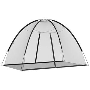 vidaXL Moskito-Netzzelt Mongolisch 220&nbsp;Schwarz&nbsp;200x120x130 cm