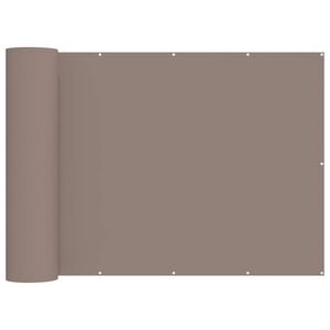 vidaXL Balkon Sichtschutz 200 x 400 cm Stoff mit PU-Beschichtung Taupe
