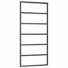 vidaXL Schiebet&uuml;r mit Beschlag Schwarz 90x205 cm ESG-Glas