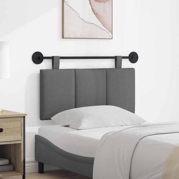 vidaXL H&auml;ngevorderseite Wandmontiert Dunkelgrau 100 x 55 x 5 cm Stoff