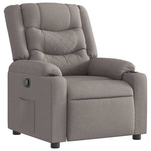 vidaXL Relaxsessel Taupe Stoff