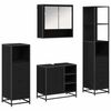 vidaXL Badezimmerm&ouml;bel-Set 4 stk. Schwarz Eichen-Optik 65 x 33 x 60 cm