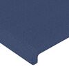 vidaXL Boxspringbett mit Matratze Blau 90x200 cm Stoff