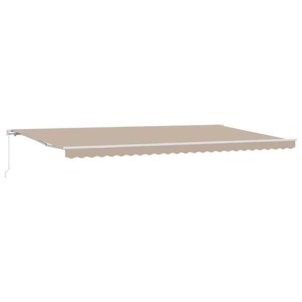 vidaXL Einziehbare Markise Beige 600 x 300 cm Polyester und Aluminium