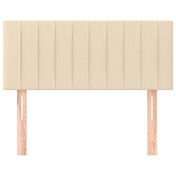 vidaXL Kopfteil Creme 100x5x78/88 cm Stoff