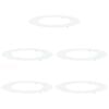 vidaXL geeignet f&uuml;r flache Baumringe 5 pcs Wei&szlig; &Oslash;50 / 80 cm Stahl