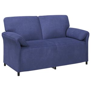 vidaXL 2-Sitzer Sofa Polizeiblau 158 x 83 x 95 cm Samt