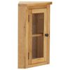 vidaXL Wand-Eckschrank 45 x 28 x 60 cm Eiche Massivholz