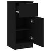 vidaXL Sideboards 2 Stk. Schwarz 30x30x70 cm Holzwerkstoff