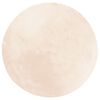 vidaXL Teppich HUARTE Kurzflor Weich und Waschbar Beige &Oslash; 80 cm