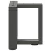 vidaXL Couchtischbeine T-Form 2 Stk. Anthrazit 30x25x(30-31) cm Stahl
