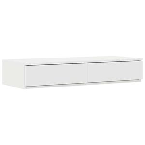 vidaXL Bettschubladen Wei&szlig; 100 x 36,5 x 16,5 cm Holzwerkstoff