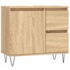 vidaXL Badschrank Sonoma-Eiche 65x33x60 cm Holzwerkstoff
